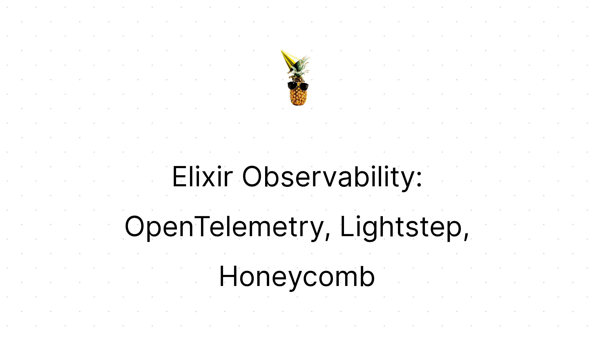Observability For Elixir Microservices - Full HD Minimal Arts for Desktop
